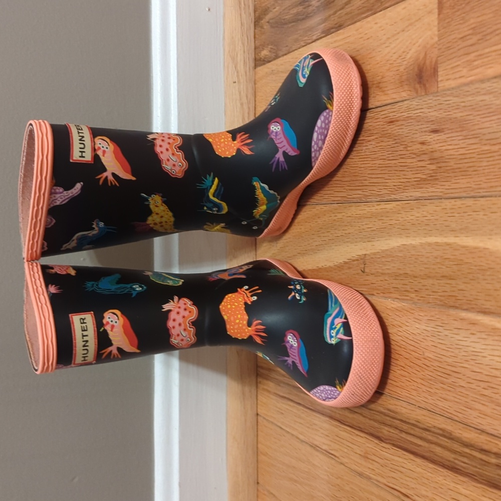 Little girls hunter boots size 9